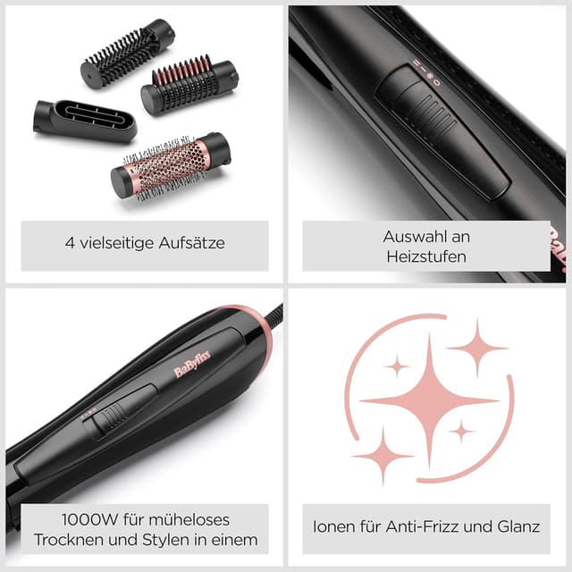 Thumbnail 6 de BaByliss Perfect Finish 1000W Warmluftbürste 💇♀