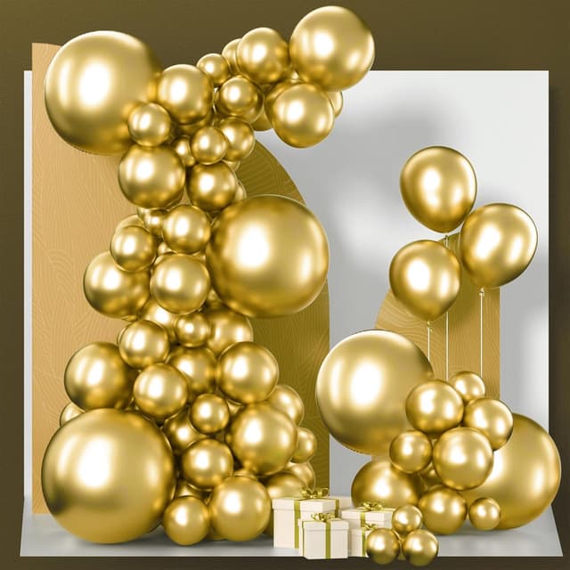 Imagen de PartyWoo Gold Balloon Arch Kit 140pcs en OfertitasTOP