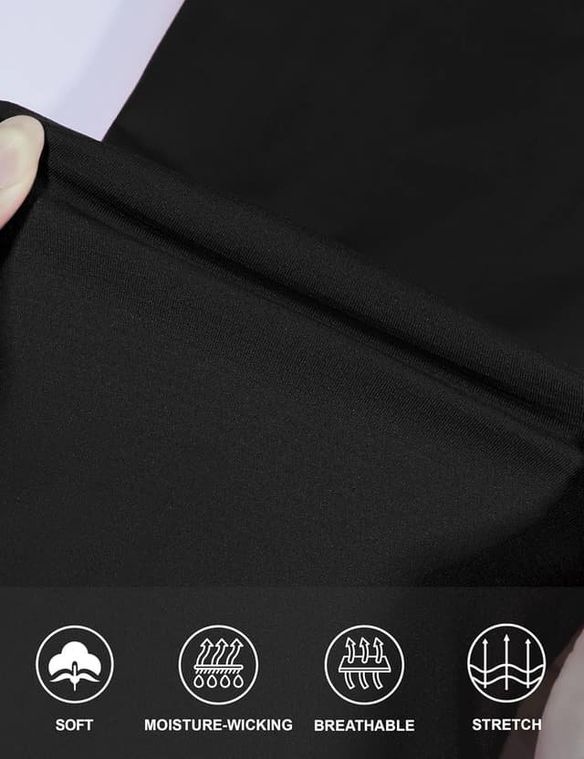 Detalle de THE GYM PEOPLE Women’s High-Waist Yoga Shorts with Tummy Control Compression