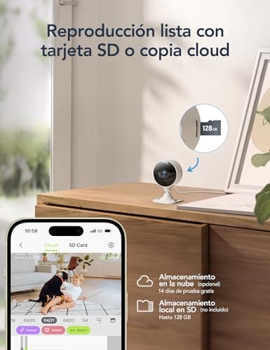Thumbnail 6 de GNCC GC3 Cámara WiFi Interior 1080P 2.4GHz para bebé y mascotas con IA y visión nocturna