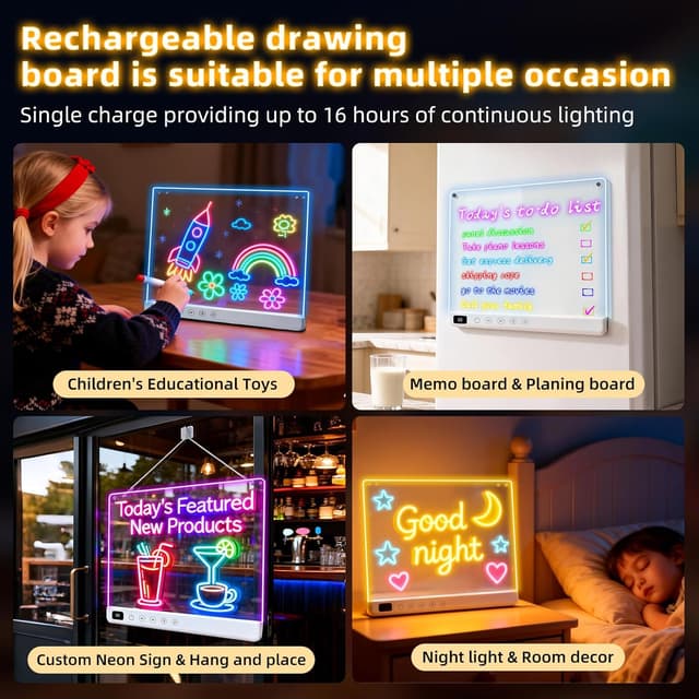 Thumbnail 6 de LED Drawing Board 35x25.5 cm for kids