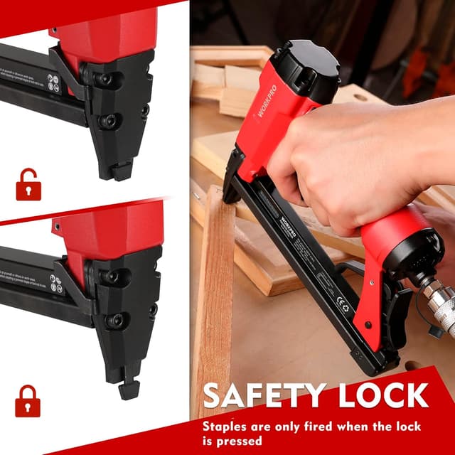 Thumbnail 2 de WORKPRO Grapadora neumática 6-16 mm