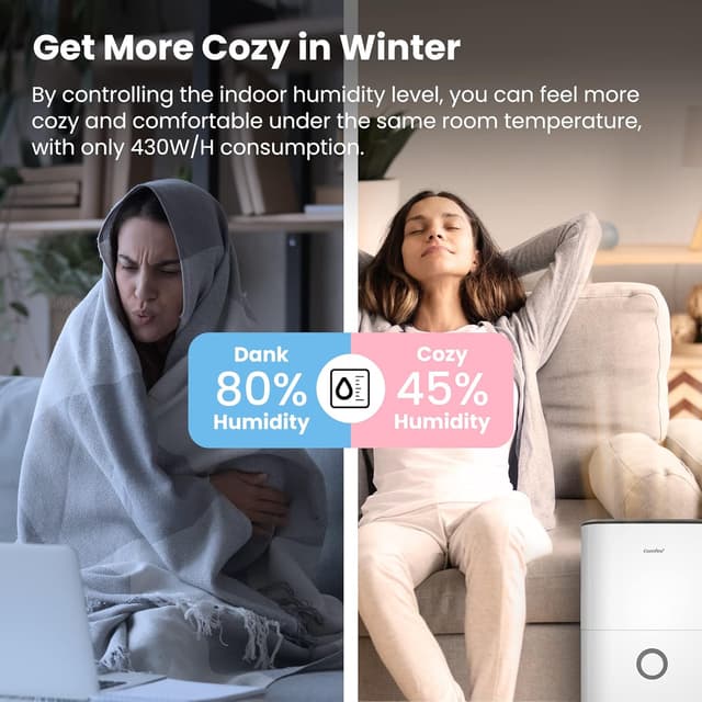 Detalle de COMFEE' MDDF-16DEN7 WF Deumidificatore 16 L/24h per 32 m²