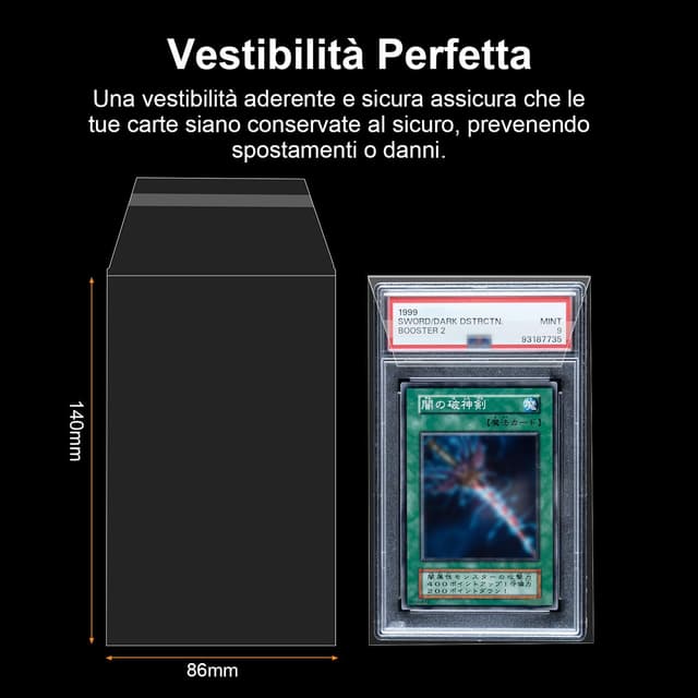 Thumbnail 3 de Mcbazel 100 Pezzi Soft Card Sleeves 86x140 mm 🃏