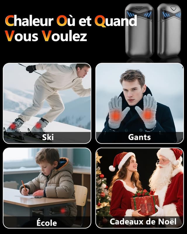 Thumbnail 6 de DDKJ Chaufferette main rechargeable 7000 mAh — 2 pièces