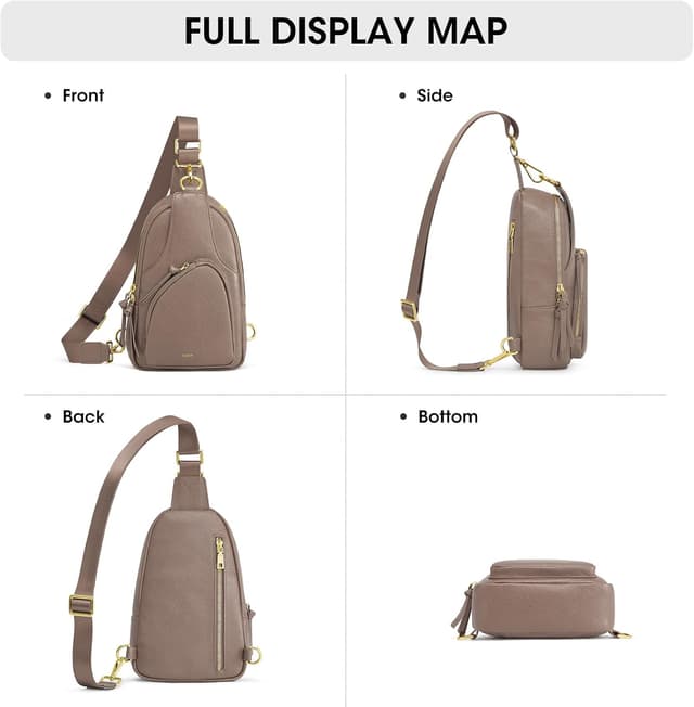 Thumbnail 6 de Kattee borsa a tracolla da donna in pelle con blocco RFID