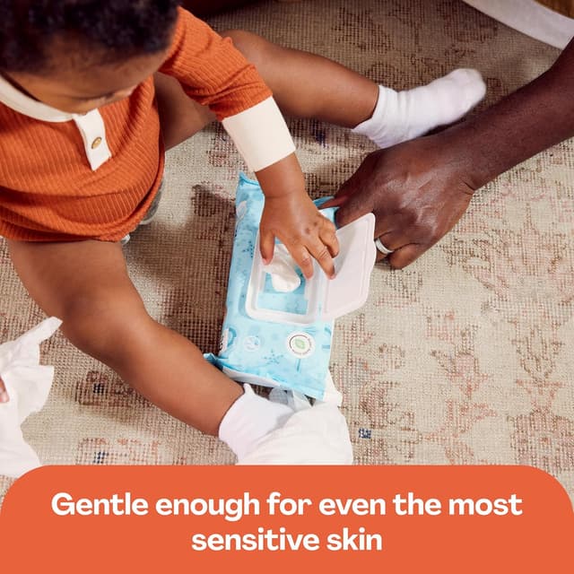 Detalle 2 de Hello Bello Premium Sensitive Skin Wipes (Flower Pop) — Resellable Packs, 720 Total Wipes