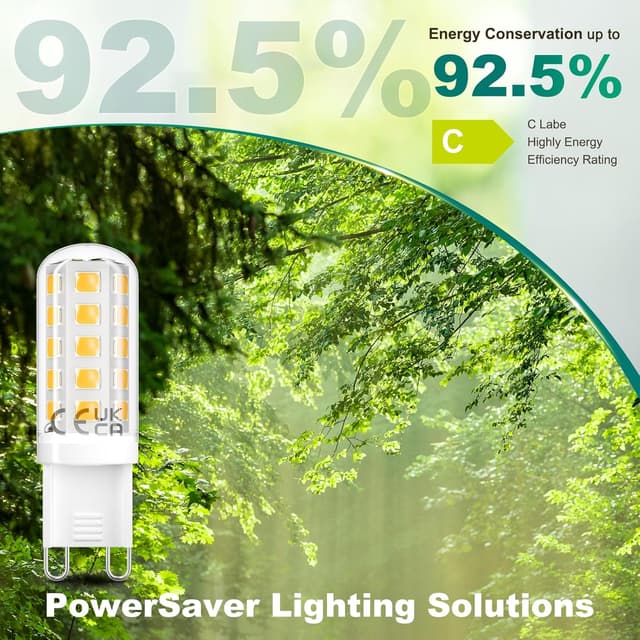 Detalle 2 de DiCUNO Bombilla LED G9 3W 🌟 Ahorro 40W, Blanco Cálido, 6 Piezas