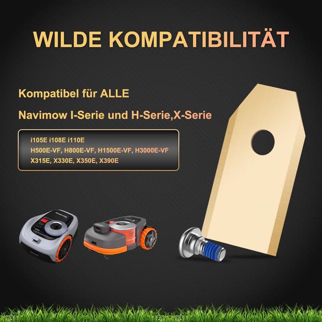 Detalle de 36 Ersatzklingen für Segway Navimow (i-Serie, H-Serie, X-Serie) inkl. Schrauben mit Gewindesicherung