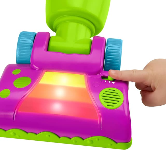 Detalle de Barney’s World Toddler Toy Clean Up Vacuum (Electronic Push Along) with Lights, Music & Games