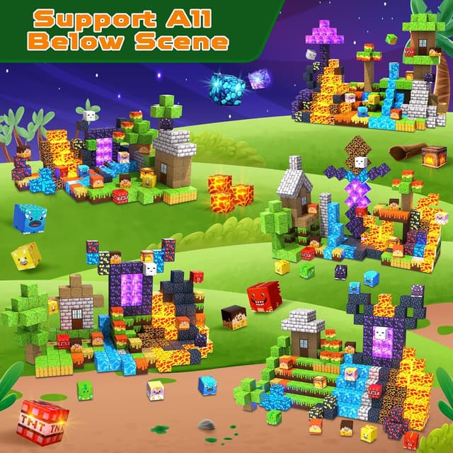 Thumbnail 2 de 300 PCS Magnetic Blocks Toy Set 🧩