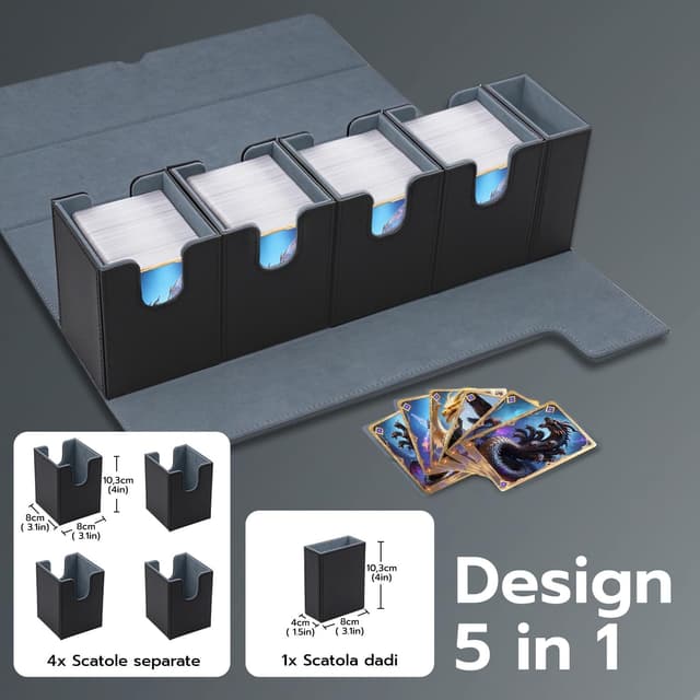 Detalle 2 de Tolesum 5 in 1 Box Porta Mazzo 800+ 🎴