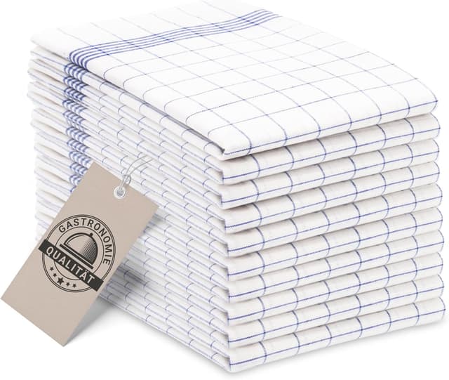 Detalle de ZOLLNER 10er Set Geschirrtücher Baumwolle 50x70 cm