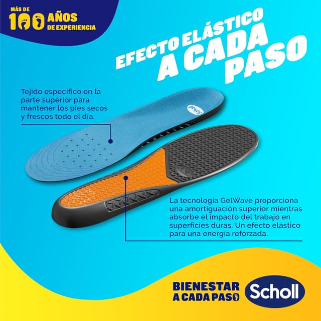Detalle 1 de Scholl GelActiv Plantillas para Hombre, talla 40–46,5 👞