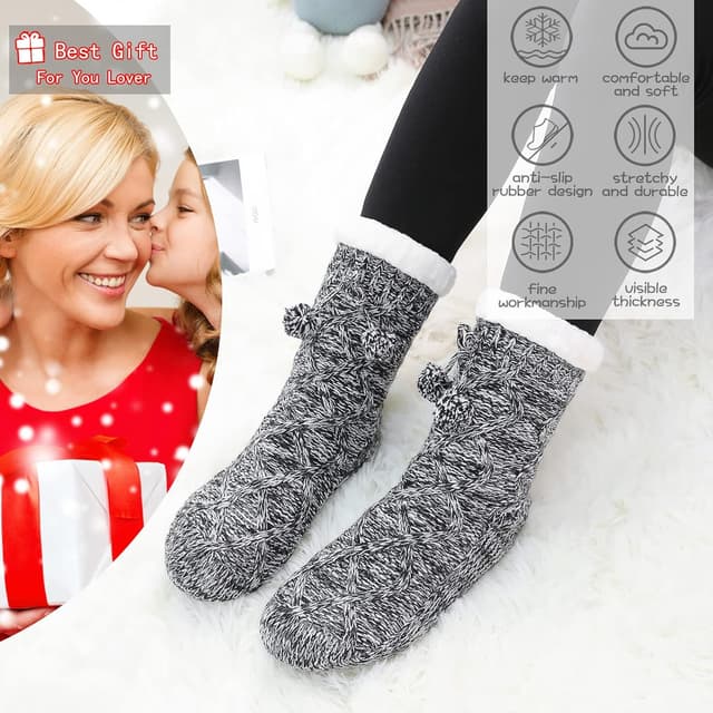 Detalle 2 de Chaussettes douillettes USACONY hiver
