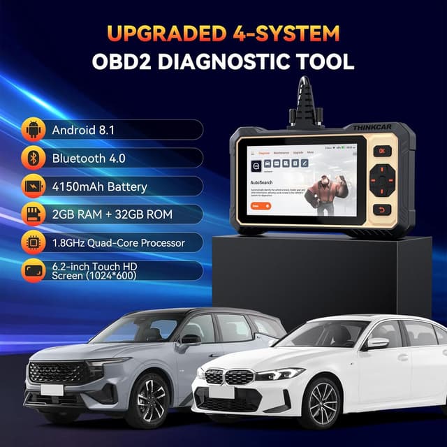 Detalle 2 de THINKSCAN 662 OBD2 Diagnostic Scanner (ThinkScan 662) with 12 Reset Services + 4 System Diagnostics