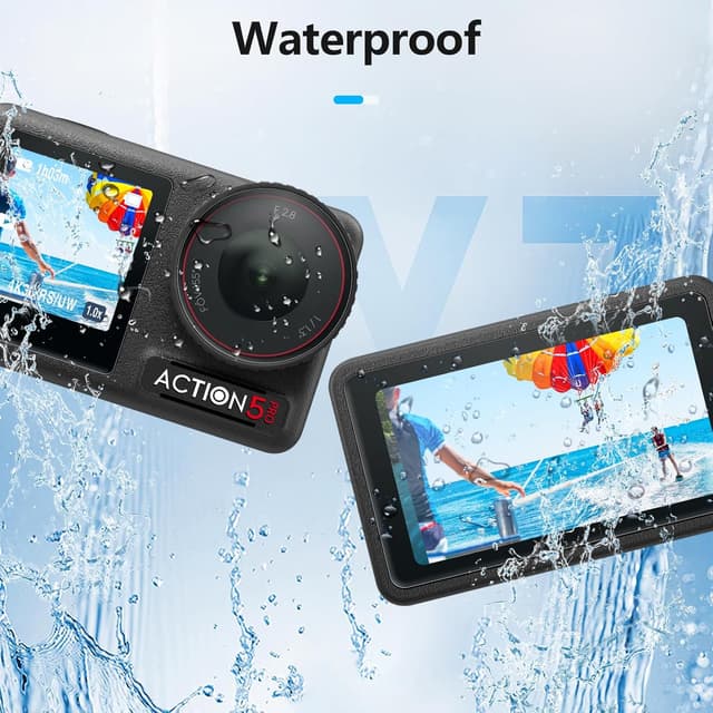 Detalle de AMAZEAR 2er-Set Displayschutzfolie für DJI Osmo Action 5 Pro (inkl. Objektivschutz)