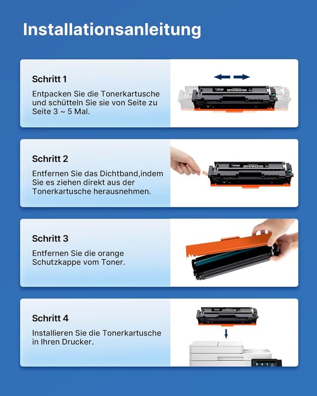 Thumbnail 6 de Washope 207X Toner 4er-Pack kompatibel HP