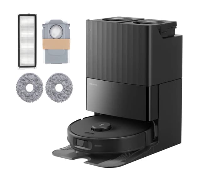 Detalle 1 de Roborock Qrevo Edge 5V1 Black mit 18 500 Pa Saugleistung 🧹