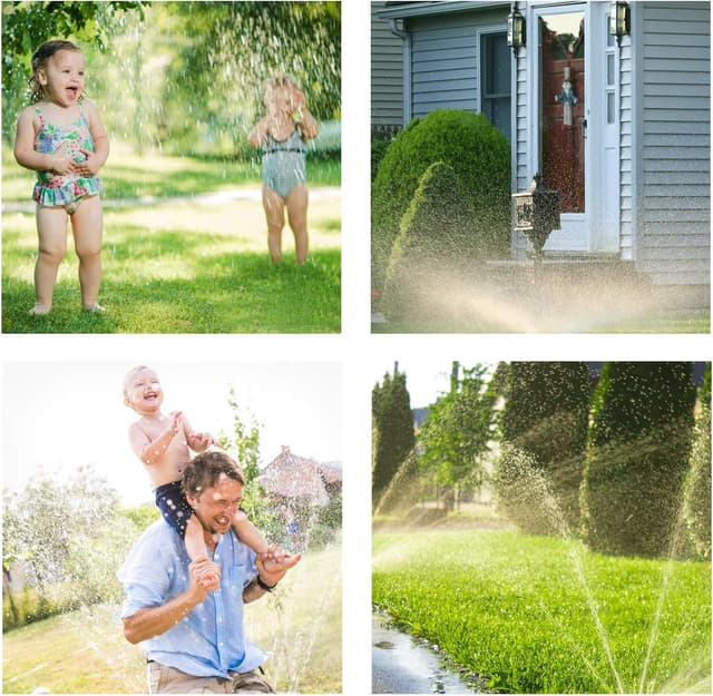 Detalle de HTLY SPR Automatic Garden Sprinkler (360° rotating, 3 arms)