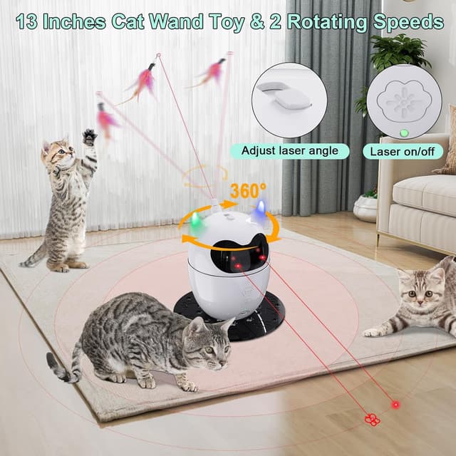 Thumbnail 4 de TBTeek Cat Toy 2in1 Rechargeable