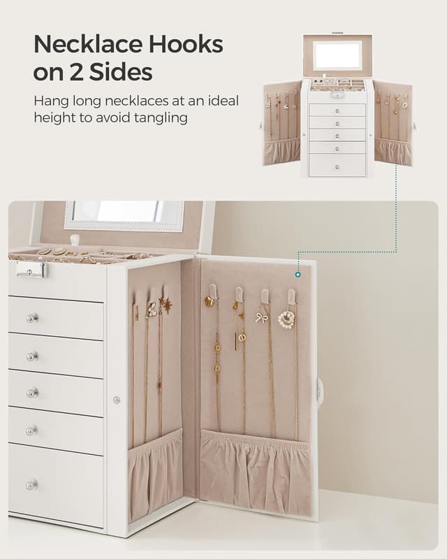 Thumbnail 2 de SONGMICS Jewellery Box 6 Tiers