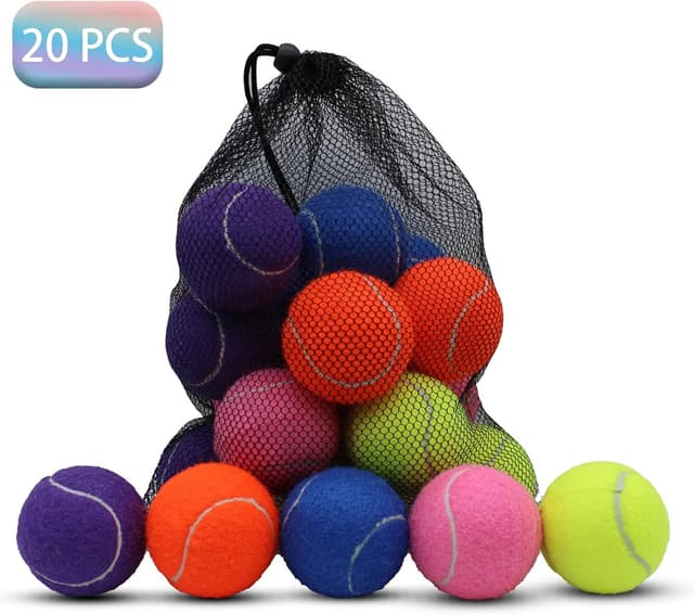 Detalle 2 de SHYUJAJIE Tennis Balls (20-Pack) for Training, Practice & Dog Play — 2.58-Inch