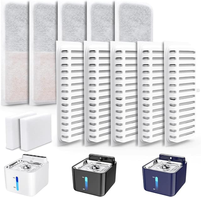 Imagen de PLOOHT Fontaine pour Chats 10 filtres en OfertitasTOP