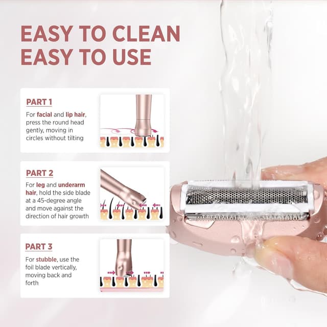 Detalle de Orchrose Women 2-in-1 electric shaver 2-in-1