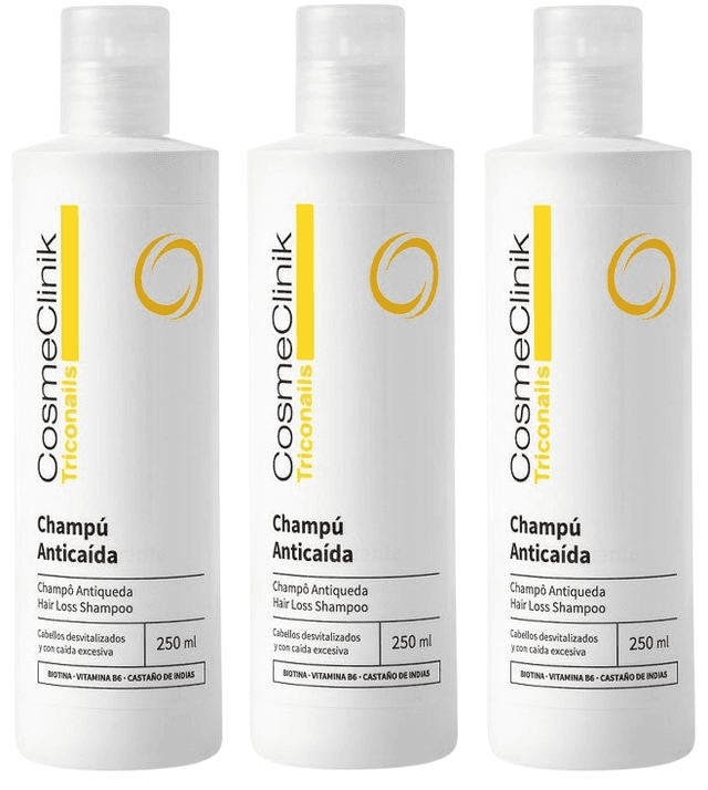 Imagen de CosmeClinik Triconails Champú Anticaída 3x250 ml 💇♀ en OfertitasTOP