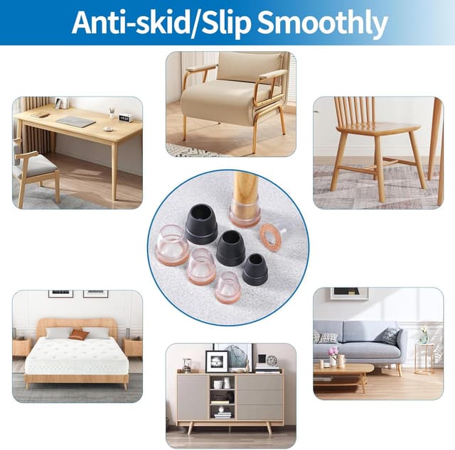 Thumbnail 3 de Ezprotekt Fundas para Patas de Silla 🪑, 8 Protectores de Silicona