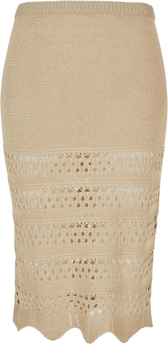 Thumbnail 3 de Urban Classics Damen 3/4 Crochet Knit Rock