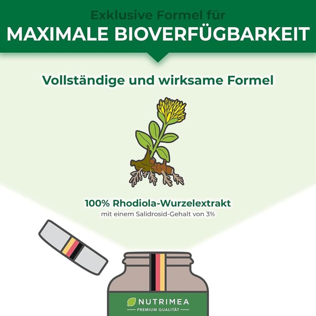 Detalle 2 de Rhodiola Rosea Kapseln Hochdosiert 3% Salidrosid