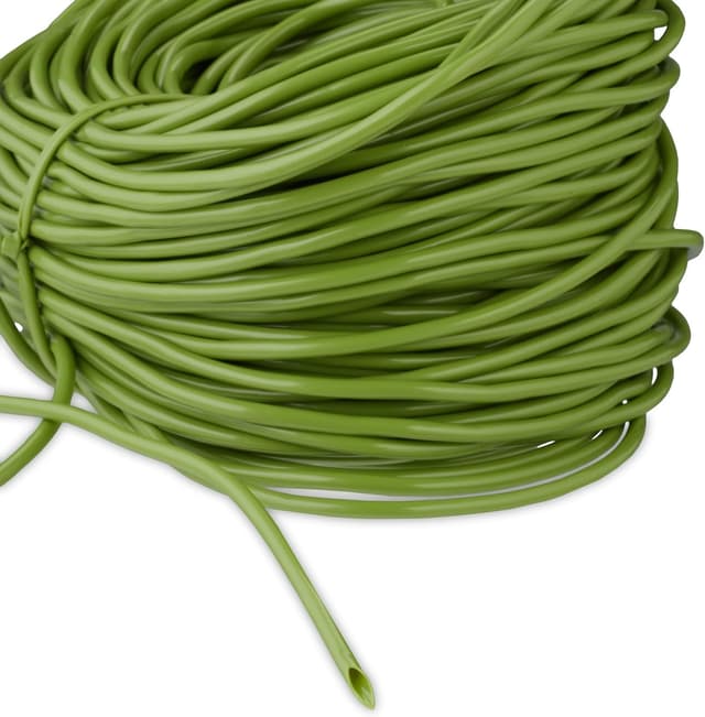 Detalle de Relaxdays lien tubulaire pour plantes en caoutchouc creux vert (50 m x 3 mm)