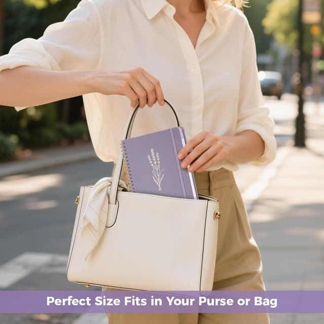 Thumbnail 6 de Umriox Daily Planner Undated A4 with Hourly To-do Schedules (Purple)