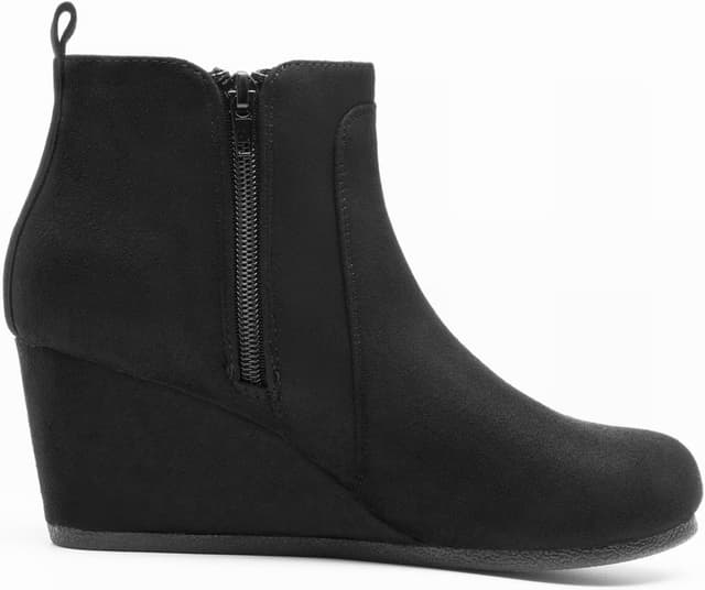 Thumbnail 2 de DREAM PAIRS Suede Low Wedges Ankle Boots