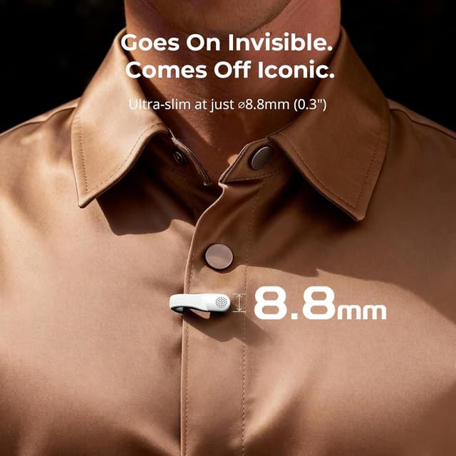 Detalle de SMALLRIG Microfono Wireless S70 5716 con USB-C e jack 3,5 mm per vlogging, 48 kHz/24 bit