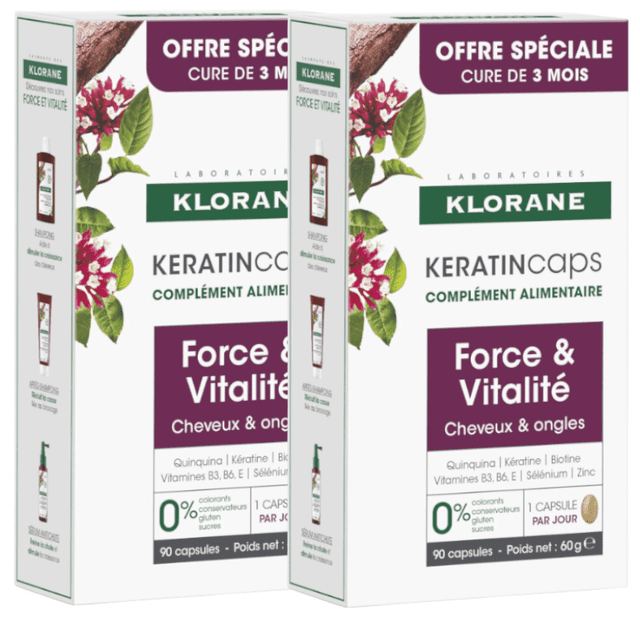 Imagen de Klorane KeratinCaps Cápsulas para Cabello y Uñas 💊 en OfertitasTOP