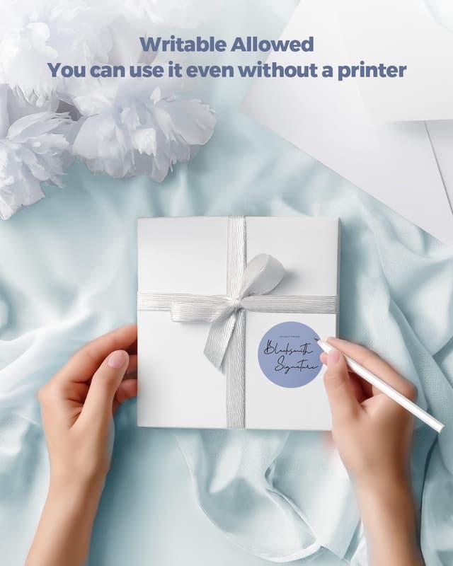 Detalle 2 de MUNBYN Étiquettes rondes 50 mm 🏷