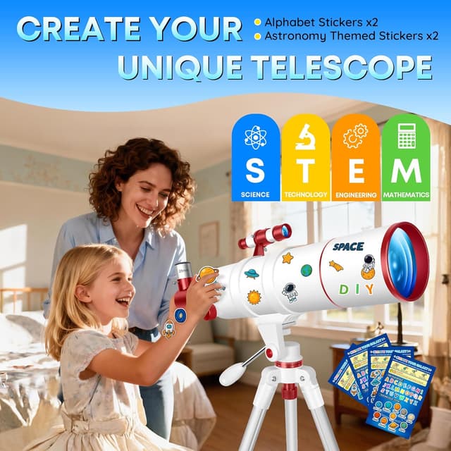 Thumbnail 4 de HETEKAN Teleskop 90mm Öffnung 550mm Brennweite