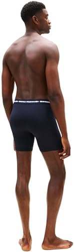 Detalle de Tommy Hilfiger Calzoncillos bóxer tipo trunk Pack de 3 para hombre (Adaptive) con logotipo en la cintura, multicolor