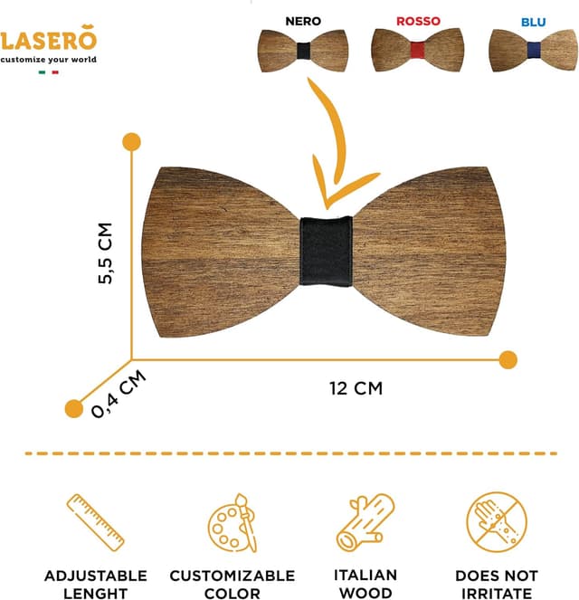 Thumbnail 5 de LASERO Pajaritas Hombre Originales de Madera