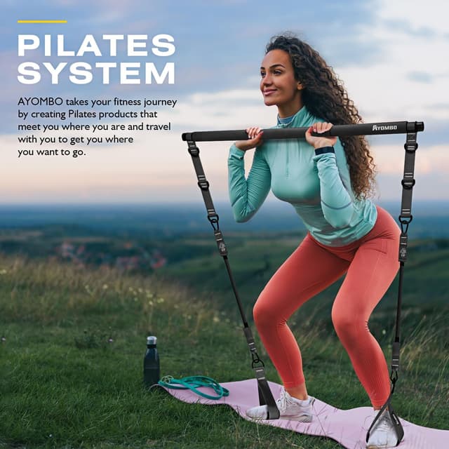 Thumbnail 1 de Ayombo Pilates Bar Kit 3‑Section 70 lbs