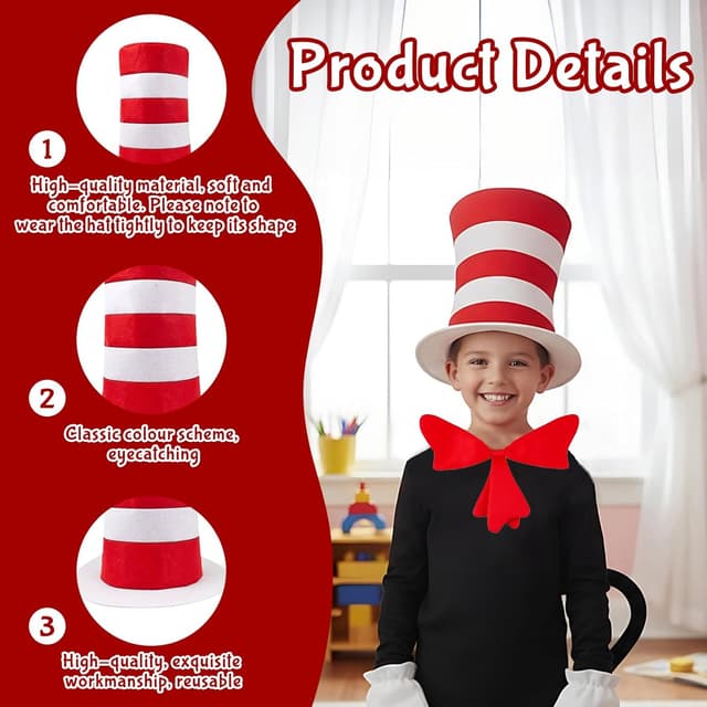 Thumbnail 2 de Cat Costume Accessories Set 4 Pcs
