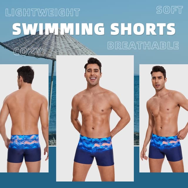 Detalle de AMZSPORT maillot de bain homme short à séchage rapide avec cordon