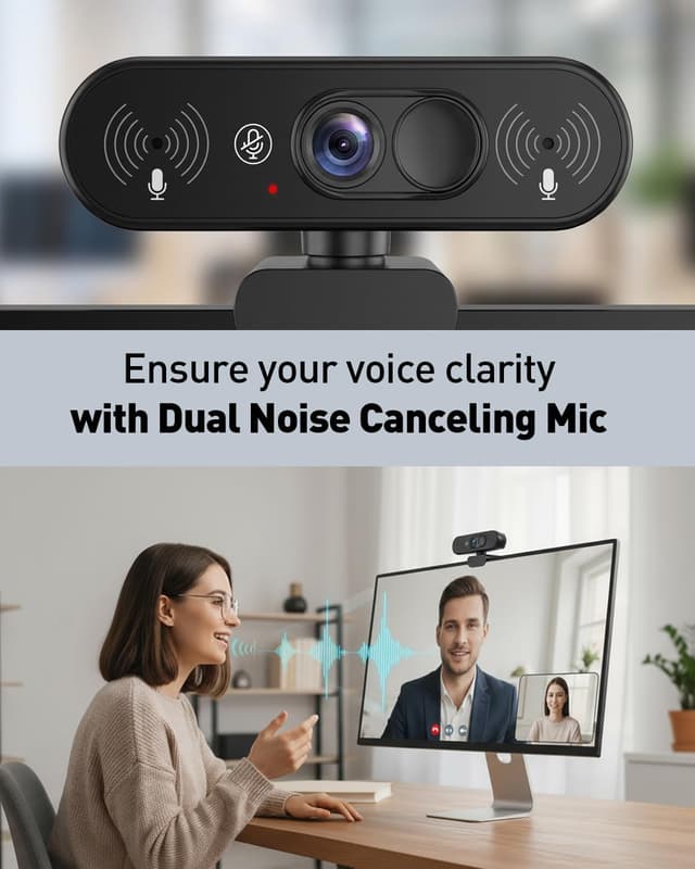 Thumbnail 4 de Aurolumiz 1080P Webcam with Privacy Shield