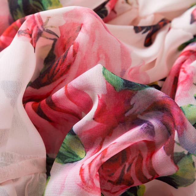 Detalle 2 de Girls floral off-shoulder dress 1-6