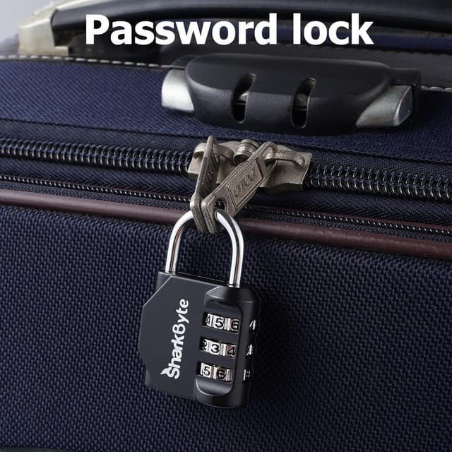 Thumbnail 3 de SharkByte Small Luggage Locks 3-Dial