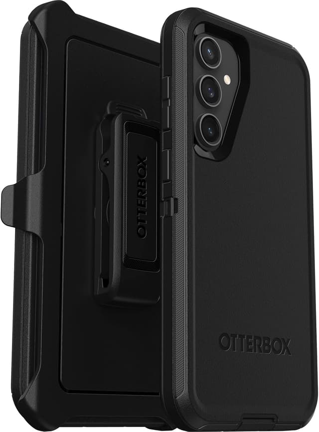 Detalle de Otterbox Defender pour Samsung Galaxy S24 FE : coque antichoc ultra-robuste noire