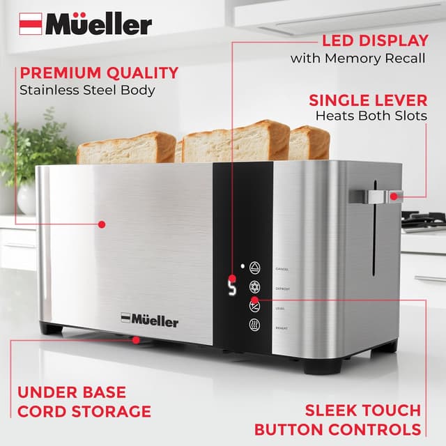 Thumbnail 5 de Mueller UltraToast 4-Slice Toaster 🍞